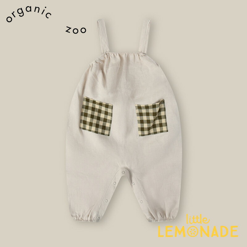 【organic zoo】Ceramic White Artisan Jumpsuit 【6-12か月/3-4歳】サロペット ダンガリー セラミックホワイト つな…