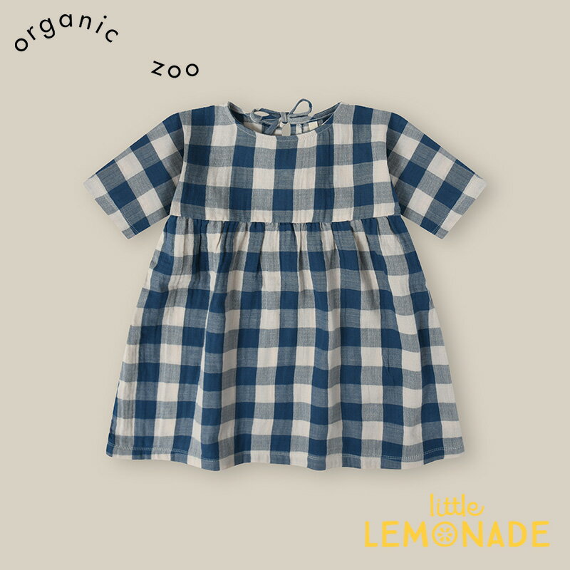 【organic zoo】Pottery Blue Gingham Bella Dress 【1-2歳/2-3歳/3-4歳】 ワンピ...