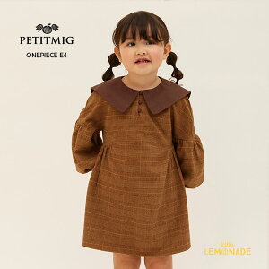 PETITMIGonepiece E4 brown1-2/80cm - 4-5/110cmۥԡ ֥饦 顼顼 Х롼µ ߥܥ ٥ӡ ɤ İ λ ह ץߥ ȥ͡ AW23YKZ SALE