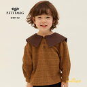 【PETITMIG】shirt E3【4-5歳/110cm】ビッグカラー シャツ グレンチェック 襟付き ベビー服 こども服 可愛い むすこ服 むすめ服 ユニセックス プチミグ リトルレモネード AW23 ★SALED