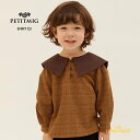 楽天リトルレモネード楽天市場店【PETITMIG】shirt E3【1-2歳/80cm - 4-5歳/110cm】ビッグカラー シャツ グレンチェック 襟付き ベビー服 こども服 可愛い むすこ服 むすめ服 ユニセックス プチミグ リトルレモネード AW23YKZ SALE