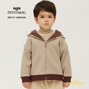 楽天リトルレモネード楽天市場店【PETITMIG】knit E7 cardigan【1-2歳/80cm - 4-5歳/110cm】ジップ ニット カーディガン フード付き パーカー バイカラー ボア裏地 トップス ベビー服 こども服 可愛い むすこ服 むすめ服 ユニセックス プチミグ リトルレモネード AW23YKZ SALE