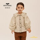 【PETITMIG】blouse G5 【1-2歳/80cm - 4-5歳/110cm】 floral patterns ブラウス アイボリー 花柄 ビッグカラー 総柄 キッズ ベビー服 こども服 トップス 可愛い プチミグ リトルレモネード SS25SALE Spring KTZ