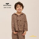 【PETITMIG】shirt G5 check 【3-4歳/100cm・4-5歳/110cm】 brown ブラウス ブラウン ギンガムチェック セーラー襟 ビッグカラー トップス キッズ ベビー服 こども服 トップス 可愛い プチミグ リトルレモネード SS25SALE Spring KTZ