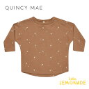 【Quincy Mae】 LONG SLEEVE TEE | MOONS 【6-12か月/12-18か月/18-24か月/2-3歳】 ロンT 長袖Tシャツ トップス 月 ムーン ベビー クインシーメイ 赤ちゃん 子供 男の子 女の子 おしゃれ リトルレモネード ベビー服 アパレル YKZ AW23 QM005RUSS