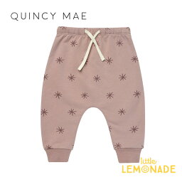 【Quincy Mae】 FLEECE SWEATPANT 【12-18か月/18-24か月/2-3歳】 SNOW STARS フリース パンツ スウェットパンツ ボトムス ズボン キツネ 狐 ベビー クインシーメイ 赤ちゃん 子供 男の子 おしゃれ リトルレモネード ベビー服 アパレル YKZ AW23 QM026EDER SALE