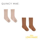 【Quincy Mae】SOCKS SET 【6-12か月/12-24か月/3-5歳】 BLUSH, CLAY 靴下2足セット オーガニック ソックス 無地 レッグウェア ベビー 赤ちゃん 子ども クインシーメイ おしゃれ リトルレモネード ベビー服 アパレル あす楽 アパレル SS24 QMA148YYBB YKZ