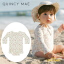 【Quincy Mae】OLIVIA RASHGUARD ONE-PIECE 【12-18か月/18-24か月/2-3歳/4-5歳】 BLOOM ラッシュガード 水着 ワンピース 花柄 日焼け対策 スイムウェア 女の子 クインシーメイ ベビー キッズ 子供 おしゃれ リトルレモネード アパレル QM132MAYF SS25 KTZ