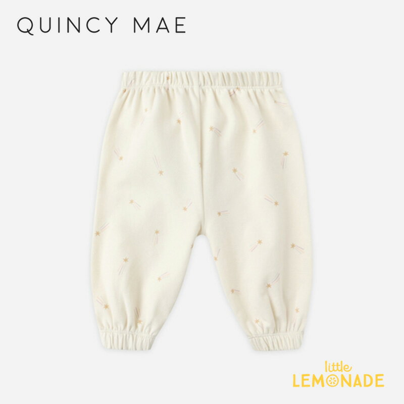 クインシーメイ OVERSIZED SWEATPANTS (6-12か月/12-18か月/18-24か月/2-3歳/4-5歳) スウェットパンツ ボトムス Quincy Mae ベビー キッズ 赤ちゃん 子ども 星柄 SHOOTING STARS 新生児 出産祝い 70/80/90/100/110cm リトルレモネード ベビー服 アパレル AW25 QM576THUF KTZ