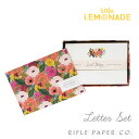 【RIFLE PAPER】 箱に入ったレターセット 12枚入りジュリエットローズ 花柄 手紙 グリーティング カード ギフト お祝い 手書き 文房具 ステーショナリー card 季節のご挨拶 オシャレ スタイリッシュ ボタニカル ライフルペーパー あす楽 リトルレモネード