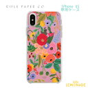 【RIFLE PAPER】 iPhone X/XS 兼用ケース / ピンクガーデンパーティ スマホケース iphone ケース カバー 携帯ケース アイフォン アイフォーン かわいい オシャレ 花柄 手書き ライフルペーパー リトルレモネード SALEP