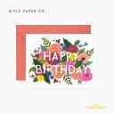 メッセージカード 誕生日 【RIFLE PAPER】 バースデーカード/JULIET ROSE（ジュリエットバースデー） 誕生日 Birthday カード message card メッセージカード グリーティング メッセージ greeting プレゼント お祝い ライフルペーパー GCB049 あす楽 リトルレモネード