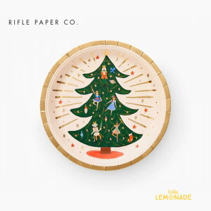 【RIFLE PAPER】 クリスマスドールガーデンパーティ・プレートL 10枚セット 紙皿 プレート Christmas Xmas クリスマスパーティー 使い捨て paper plate テーブルウェア ホームパーティー ライフルペーパー Holiday Large Plates PXJ001 あす楽 リトルレモネード