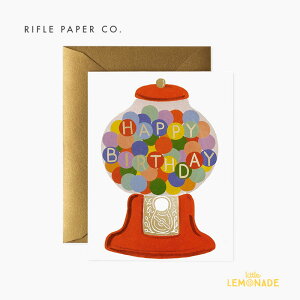 【RIFLE PAPER】 バースデーカード / Gumball Birthday (ガムボールバースデー) 誕生日 Birthday カード message card メッセージカード グリーティング メッセージ greeting プレゼント お祝い ライフルペーパー GCB079 あす楽 リトルレモネード