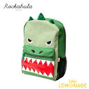 【Rockahula Kids】 Dinosaur Rucksack-GREEN リュックサック 恐竜 ダイナソー バックパック リュック 保育園バッグ 通園バッグ おけいこバッグ かばん 男の子 誕生日 プレゼント ギフト ロッカフラキッズ あす楽 リトルレモネード G1922G