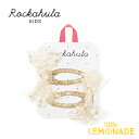 【Rockahula Kids】 Daisy Tulle Bow Clips-WHITE ヘアクリップ 2個セット チュール リボン デイジー ホワイト ゴール...