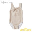 楽天リトルレモネード楽天市場店【Rylee+Cru】 ribbed laced onepiece SHELL【4-5歳/6-7歳】　水着 RCR225HL 2021SS レースアップ　ワンピース シェル　ライリー＆クルー 女の子 おしゃれ 子供服 リトルレモネード アパレル SALE