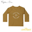 【Rylee＋Cru】 RASH GUARD OCHRE 【18-24か月/2-3歳/4-5歳/6-7歳】 水着 ラッシュガード 男の子 トップス ベビー 子供服 ライリーアンドクルー RC238AIR リトルレモネード SS23 YKZ SALE