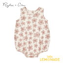 【Rylee＋Cru】BUBBLE ONESIE【6-12か月/12-18か月】HIBISCUS ワンジー ノースリーブ ロンパース 花柄 ハイビスカス ピンク ベビー 女の子 子供服 ベビー服 ライリーアンドクルー リトルレモネード あす楽 SS24 RC009BNIK YKZ