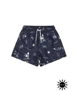 【Soft gallery】 宇宙デザイン トランクスタイプ 水着 【4歳/6歳/8歳】 SWIM PANTS DANDY 男の子 男子 キッズ 子供用 スイムパンツ ショートパンツタイプ UPF 50+ 夏 スイミング 旅行 プール あす楽 リトルレモネード ソフトギャラリー 子供服 アパレル SS