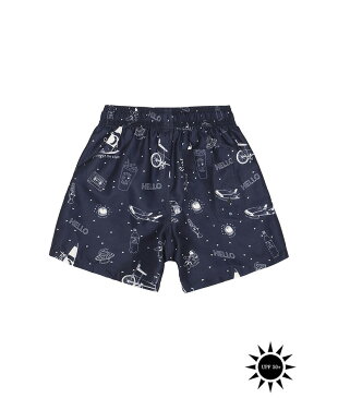 【Soft gallery】 宇宙デザイン トランクスタイプ 水着 【4歳/6歳/8歳】 SWIM PANTS DANDY 男の子 男子 キッズ 子供用 スイムパンツ ショートパンツタイプ UPF 50+ 夏 スイミング 旅行 プール あす楽 リトルレモネード ソフトギャラリー 子供服 アパレル SS