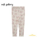 【Soft gallery】SGPaula Baby Spring Flowers Leggings - Gardenia 【80cm/12か月・86cm/18か月・92cm/24か月】 (SG2000)　レギンス 花柄 ピンク フラワー ボトムス 海外子ども服 むすめ服 ソフトギャラリー リトルレモネード SS23 アパレル YKZ SALE