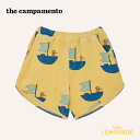 【The Campamento】SAILOR ALLOVER KIDS SHORTS 【2歳/3歳/4歳/5-6歳】 キッズ ショーツ パンツ セーラー 船 イラスト イエロー 総柄 半ズボン ユニーク こども服 ベビー服 キッズ服 リトルレモネード ザカンパメント アパレル (TC-SS25-77) SS25 KTZ(4)