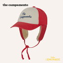 カンパメント THE CAMPAMENTO RED CAP (S/M) The Campamento キッズ キャップ 帽子 耳あて付き レッド ボア こども服 ベビー服 リトルレモネード ザカンパメント アパレル (TC-AW25-133) AW25 KTZ