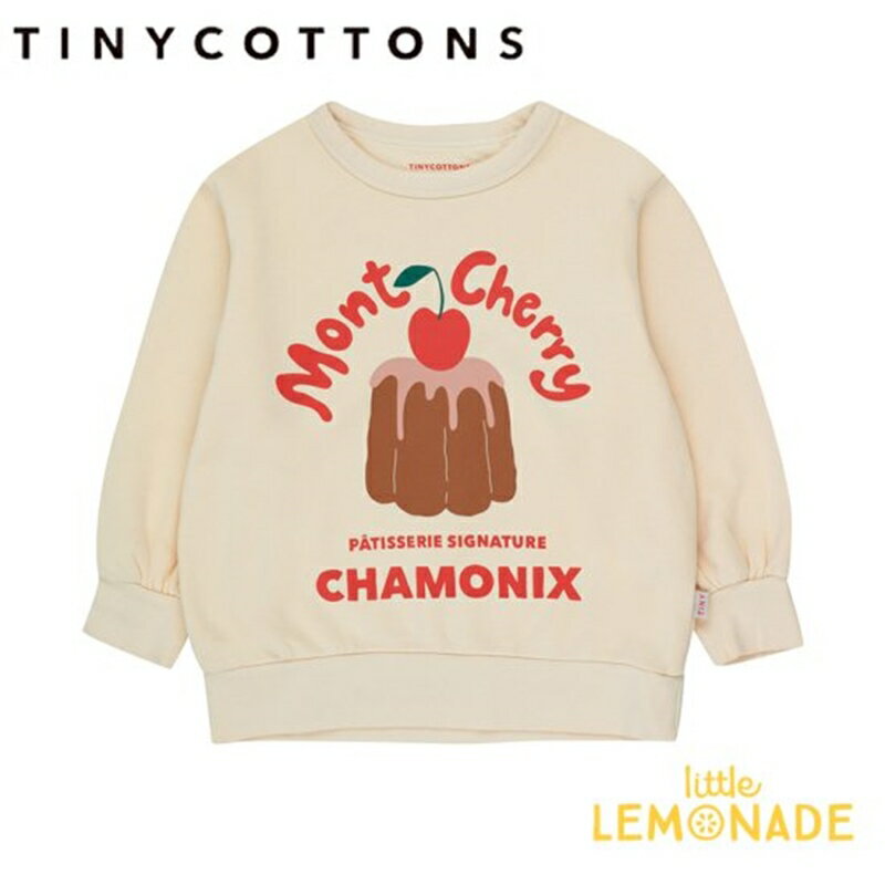 【tinycottons】 MONT CHERRY SWEATSHIRT 【2歳/3歳/4歳】 スウェットシャツ トレーナー 長袖トップス チェリー ケーキ キッズ おしゃれ 男の子 女の子 子供服 アパレル リトルレモネード タイニーコットンズ AW23-122 YKZ SALE