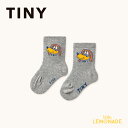 タイニーコットンズ Dog Medium socks (0-12か月/12-24か月) TINYCOTTONS ベビー靴下 ソックス ドッグ 犬 ドギー doggy ミドル丈 グレー おしゃれ 赤ちゃん 新生児 出産祝い 出産準備 お出かけ 女の子 男の子 子ども服 ベビー服 アパレル リトルレモネード AW25-491 KTZ