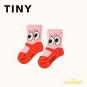 タイニーコットンズ Walk Medium socks (0-12か月/12-24か月) TINYCOTTONS ベビー靴下 EYE ユニーク ピンク ミドル丈 おしゃれ 赤ちゃん 新生児 出産祝い 出産準備 お出かけ 女の子 男の子 子ども服 ベビー服 アパレル リトルレモネード AW25-493 KTZ