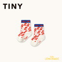 タイニーコットンズ Cherries Medium socks (0-12か月/12-24か月) TINYCOTTONS ベビー靴下 ソックス チェリー さくらんぼ ミドル丈 ホワイト おしゃれ 赤ちゃん 新生児 出産祝い 出産準備 お出かけ 女の子 男の子 子ども服 ベビー服 アパレル リトルレモネード AW25-501 KTZ