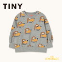 タイニーコットンズ Dogs Sweatshirt (2歳/3歳/4歳/6歳) TINYCOTTONS 長袖 スウェットトップス トレーナー ロングスリーブ ドッグ 犬 ドギー ワンちゃん グレー おしゃれ キッズ 子ども ベビー服 90cm 100cm 110cm アパレル リトルレモネード AW25-067 KTZ
