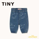 タイニーコットンズ Dogs Baby jeans (12か月/24か月) TINYCOTTONS ベビー デニムパンツ ジーンズ コットン 総柄 ドッグ 犬 ドギー ワンちゃん キッズ 子ども おしゃれ 赤ちゃん 出産祝い ベビー服 80cm 90cm アパレル リトルレモネード AW25-428 KTZ