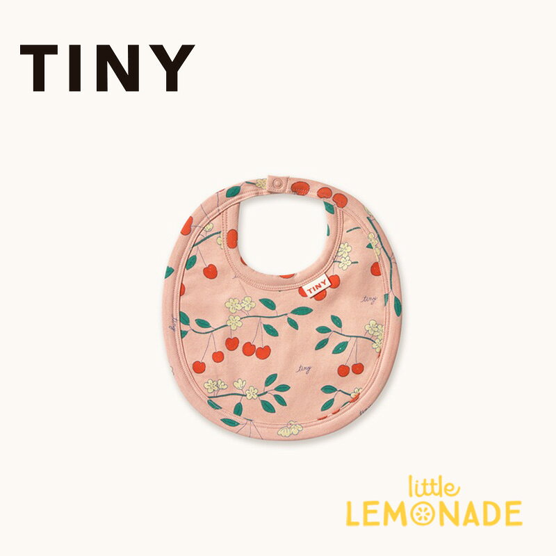 タイニーコットンズ CHERRY TREES BIB wild rose さくらんぼの木 さくらんぼ チェリー スタイ よだれかけ ビブ 赤ちゃん 新生児 出産祝い 出産準備 ベビー服 かわいい ユニーク おしゃれ アパレル リトルレモネード TINYCOTTONS SS26-017 P21 KTZ