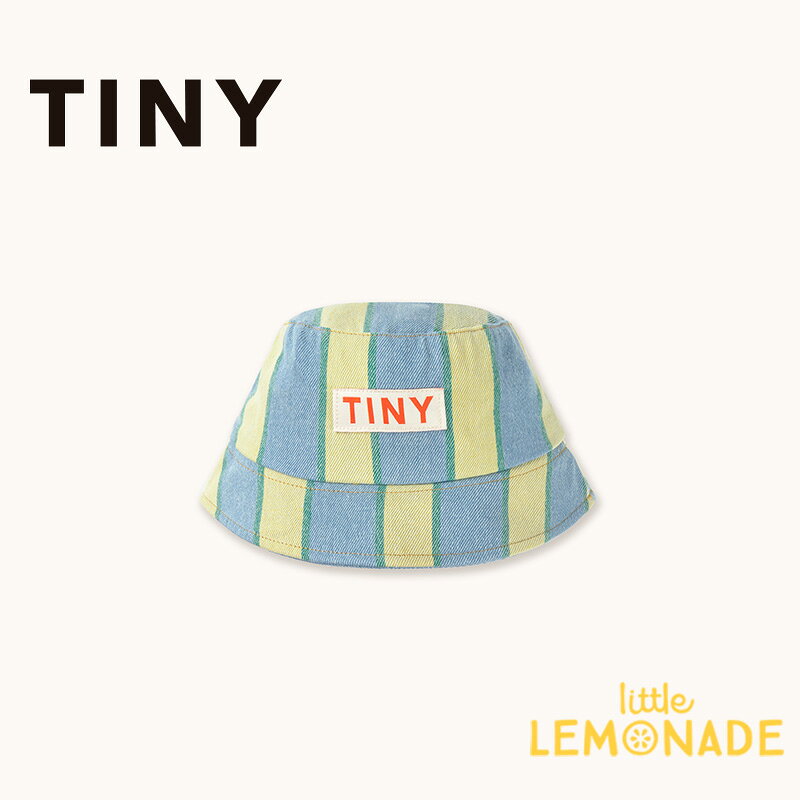 タイニーコットンズ RETRO STRIPES BUCKET HAT 【M(50/52)・L(54/56)】 light wash denim バケットハット ストライプ デニム キッズ 帽子 日よけ バケハ バラ かわいい おしゃれ コットン100% 子ども リトルレモネード TINYCOTTONS SS26-509 T10 KTZ