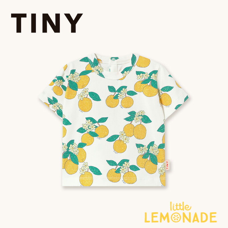 タイニーコットンズ ORANGES KNITTED BABY TEE 【6か月/12か月/24か月】 off-white ベビー 半袖 Tシャツ トップス オレンジ イラスト ベビー 赤ちゃん 新生児 出産祝い 出産準備 ベビー服 アパレル 68cm/80cm/92cm リトルレモネード TINYCOTTONS SS26-048 104 KTZ
