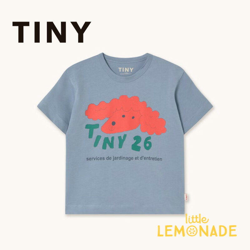 タイニーコットンズ RED DOG GRAPHIC TEE 【2歳/3歳/4歳/6歳】 grey ドッグ イラスト 赤い犬 キッズ ベビー 半袖 Tシャツ トップス ユニーク 子ども服 おしゃれ かわいい アパレル リトルレモネード TINYCOTTONS SS26-040 K30 KTZ