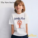【The New Society】 Tirteo T-shirt 【2歳/3歳/4歳】 Tシャツ 半袖 ロブスター Lobster トップス イラスト ホワイト 子ども服 キッズ インポート ユニセックス リトルレモネード アパレル 479611461 SS25SALE KTZ