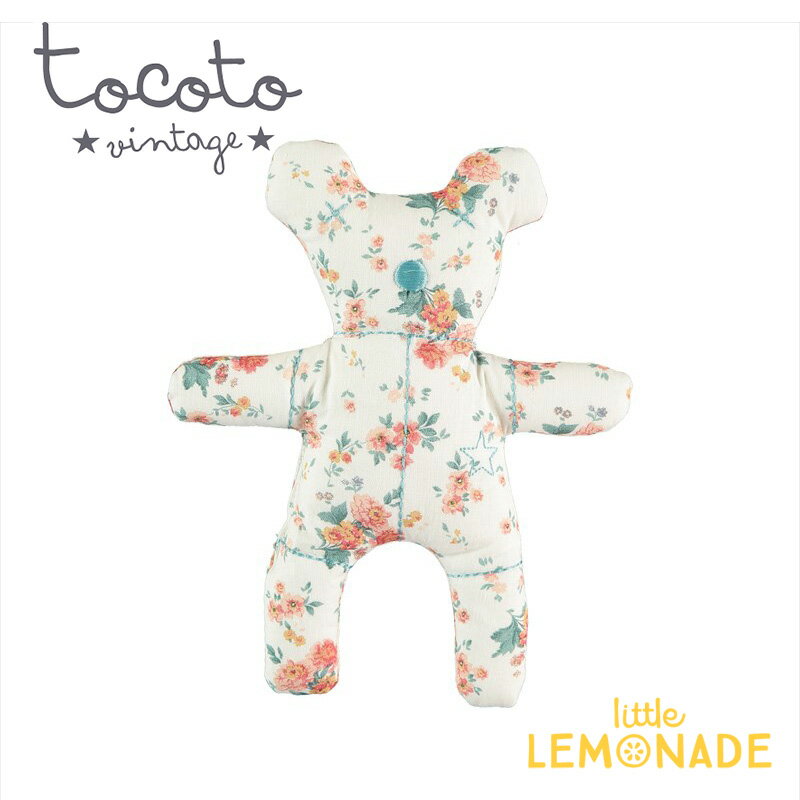 【Tocoto Vintage】Flower print Bear 花柄くまのぬいぐるみ　ベア インポート S73120 子供 女の子 ギフト 20SSリトルレモネード アパレル SALE