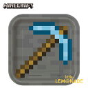 マインクラフト ペーパープレート スクエア 紙皿8枚入り Sサイズ 男の子 ゲーム マイクラ Minecraft グッズ 誕生日 バースデー パーティー イベン...