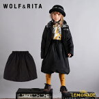 【WOLF&RITA】 ERICA TIPSY DAISY SKIRT【4歳/6歳】 スカート ブラック WRAW20ERITD キッズスカート ポルトガル 子供 女の子 ウルフアンドリタ 子供服 21AW リトルレモネード アパレル SALE