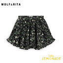 楽天リトルレモネード楽天市場店【WOLF&RITA】LUISA BLACK GARDEN Shorts 【6-12か月/12-18か月/18-24か月】 フリル ショーツ 黒 花柄 ショートパンツ おしゃれ ウルフアンドリタ ベビー服 子ども服 リトルレモネード アパレル SS23 YKZ WRBSS23LUBG SALE