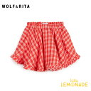 【WOLF&RITA】LUISA CHERRY CHECK Shorts【6-12か月/12-18か月/18-24か月】 フリル ショーツ 赤 チェック ショートパンツ おしゃれ ウルフアンドリタ ベビー服 子ども服 リトルレモネード アパレル SS23 YKZ WRBSS23LUCC SALE