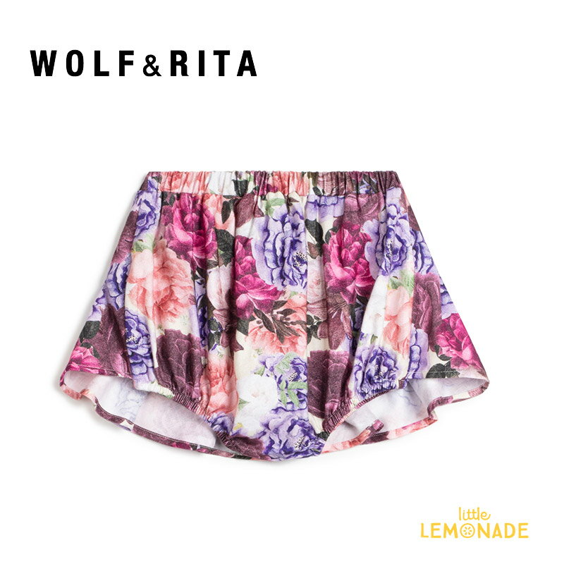  LUISA WALLPAP ER Shorts  ブルマ スカート 一体型 花柄 ボトムス セットアップ仕様 ウルフアンドリタ ベビー服 子ども服 海外子ども服 リトルレモネード アパレル AW23 YKZ WRBAW 23LUWA