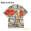 WOLF&RITA BRUNO POWER UP 6歳 ウルフアンドリタ Shirt 半袖 シャツ 襟つき カラフル アート ユニーク トップス Tee 子ども服 海外子ども服 輸入こども服 122cm リトルレモネード アパレル BSHI01230012503 SS25SALE