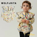 ウルフアンドリタ ERCILIA RISIKO (6-12か月/12-18か月/18-24か月) WOLF&RITA ベビーロンパース Bodysuit 襟付き ボディ 長袖 幾何学模様 ベビー服 子ども服 海外子ども服 74cm/86cm/92cm リトルレモネード アパレル PAWRYRMP0249001.AW25.01 KTZ