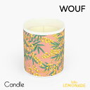 【WOUF】フレグランス キャンドル mimosa (ミモザの香り) Vegetable Wax Candle ガラス ルームキャンドル 香り スペイン製 リト...