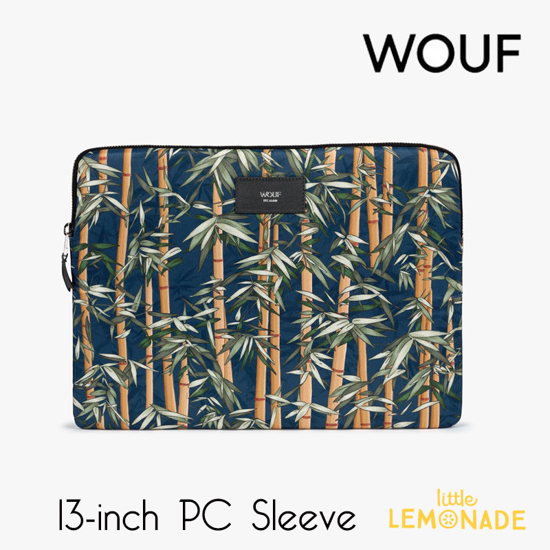 楽天リトルレモネード楽天市場店【WOUF】 13インチ PCケース 【Bamboo】竹 バンブー パソコン用スリーブ Macbook Pro 13inch PC Sleeve パソコンケース おしゃれ レディース ノートブック notebook ラップトップケース （WOOUF!） あす楽 リトルレモネード