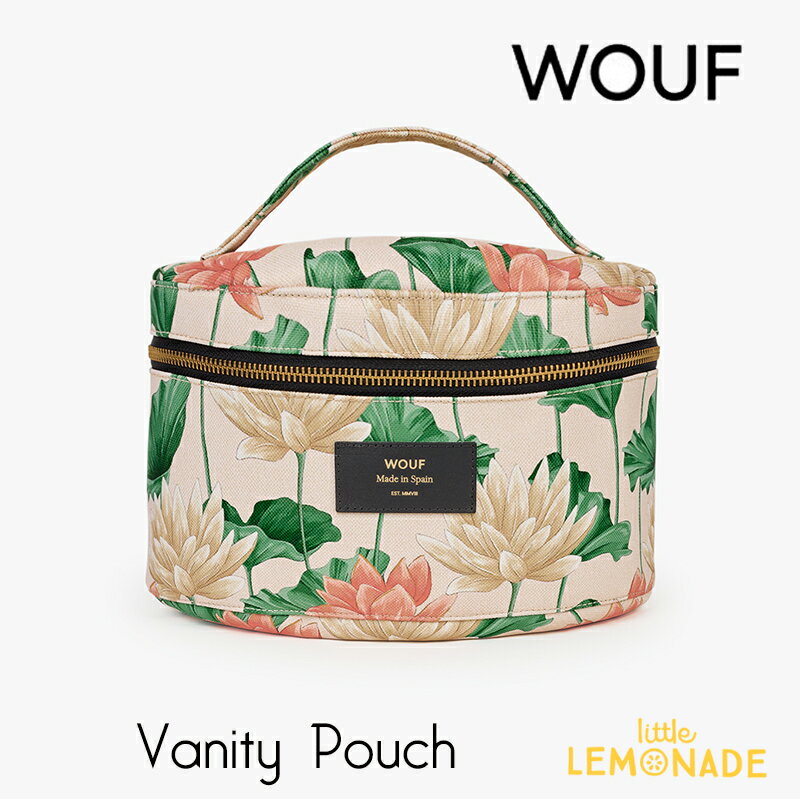 【WOUF】 バニティポーチ Lotus XL Beauty 花 花柄 おしゃれ pouch メイクアップバッグ メイクポーチ 化粧ポーチ ポーチ 小物入れ 旅行ポーチ 化粧品入れ あす楽 リトルレモネード